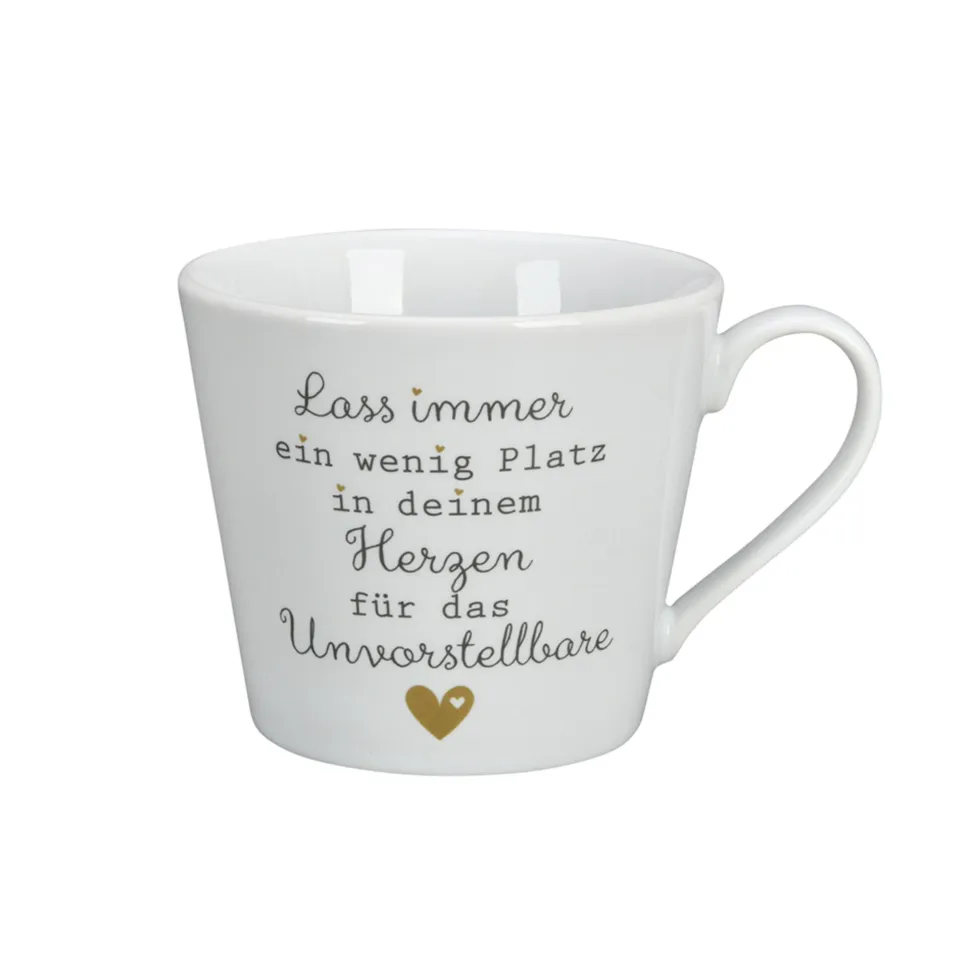 Krasilnikoff Happy Cup, Lass immer ein wenig Platz in deinem Herzen