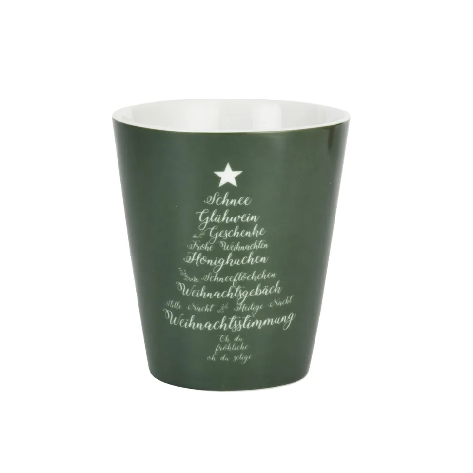 Krasilnikoff Happy Mug Becher Christmas Words