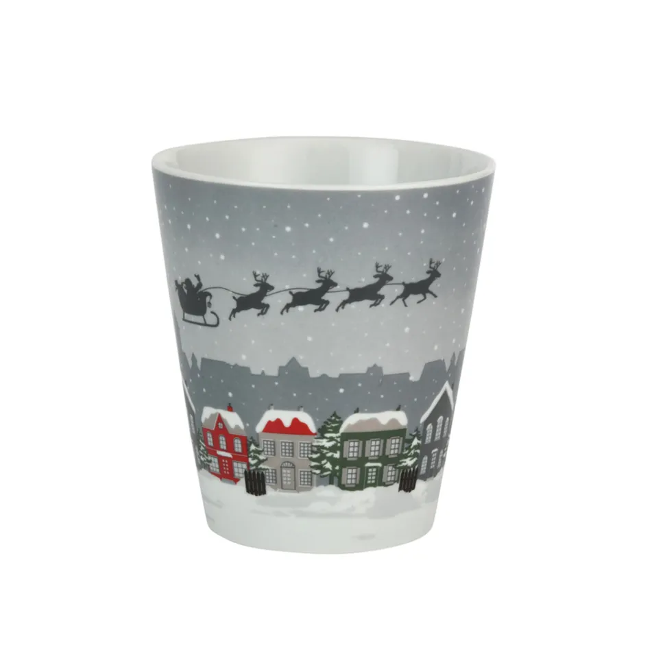 Krasilnikoff Happy Mug Becher Santa in the Sky