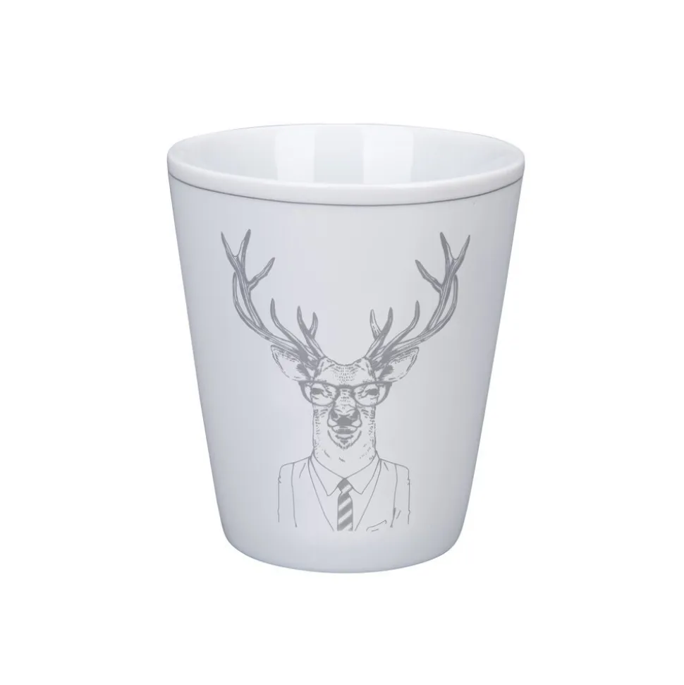 Krasilnikoff Happy Mug Hipster Deer aus Porzellan