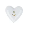 Krasilnikoff Herz Schale, Tablett Gold Anchor