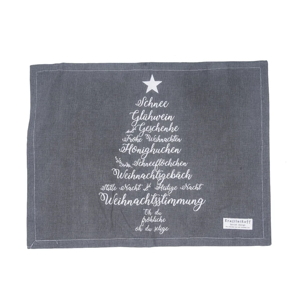 Krasilnikoff Platzmatte, Tischset Christmas Words