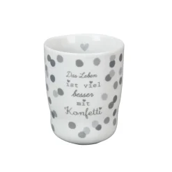 Krasilnikoff Wave Mug, Das Leben ist viel besser mit Konfetti
