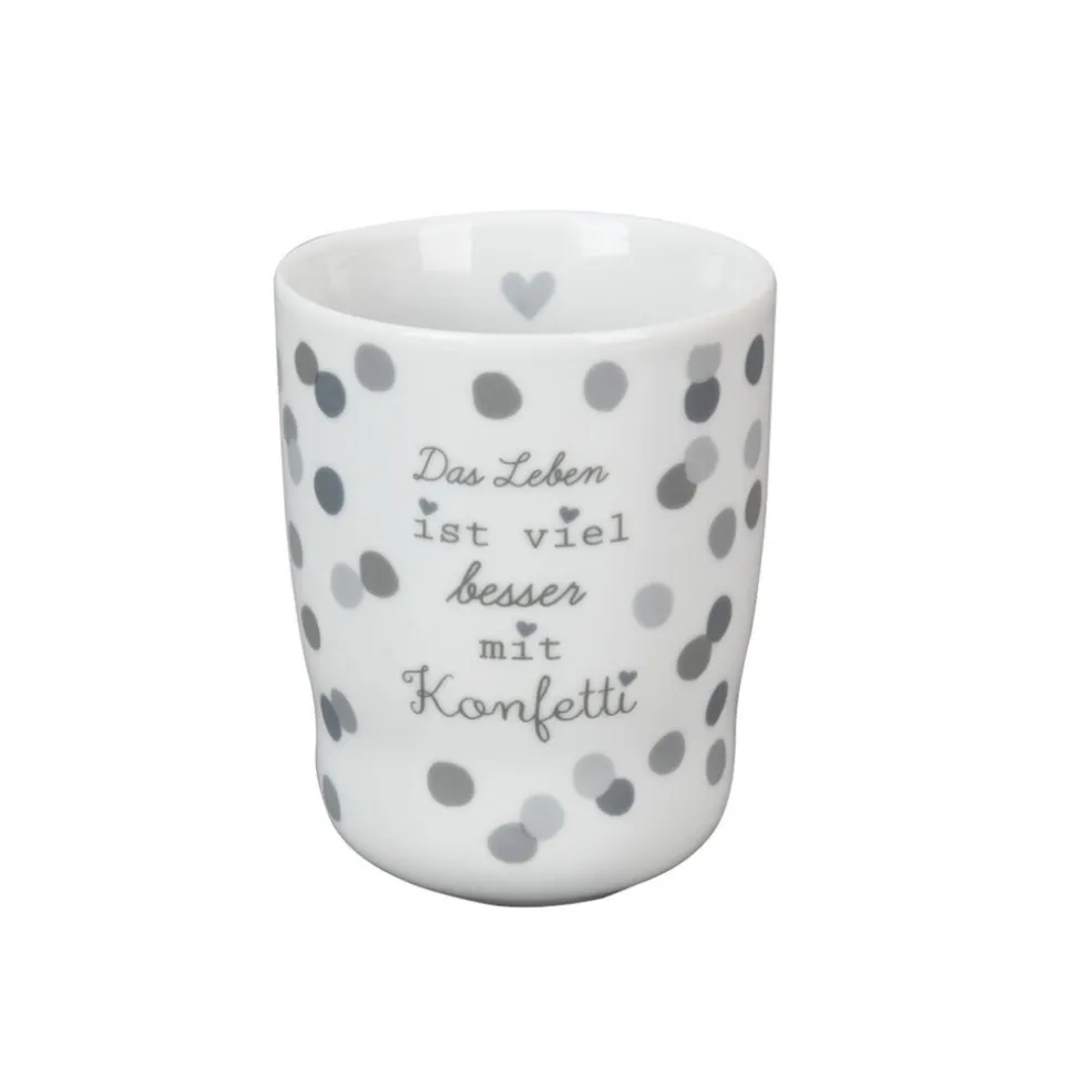 Krasilnikoff Wave Mug, Das Leben ist viel besser mit Konfetti