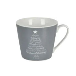 Krasilnikoff Weihnachtliche Happy Cup Tasse Christmas Words