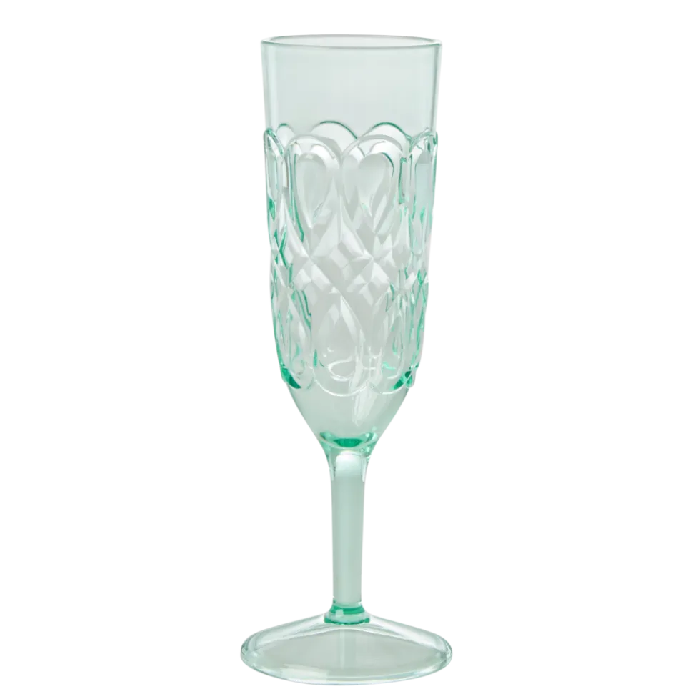 RICE Acryl Champagner Glass