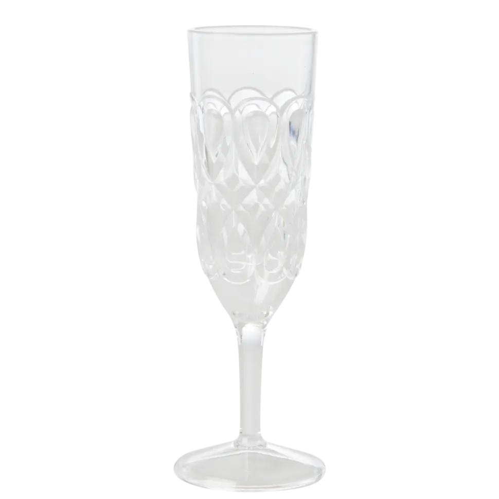 RICE Acryl Champagner Glass
