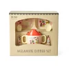 RICE Baby Geschirrset Wildlife Print aus Melamin