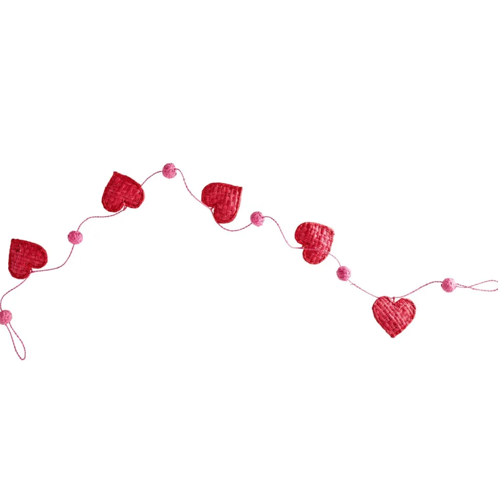 RICE Bast Girlande Hearts
