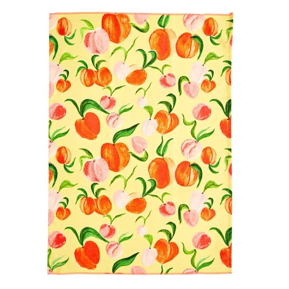 RICE Geschirrhandtuch Peach