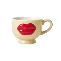 RICE Keramik Becher Lips