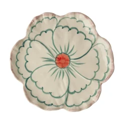 RICE Keramik Beilagenteller Blume