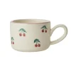 RICE Keramik Cappuccino Tasse Kirschen