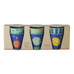 RICE Kinder Melamin Becher Galaxy 6er