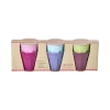 RICE Kleine Melamin Becher Espressogröße, mehrfarbig, 6er Pack