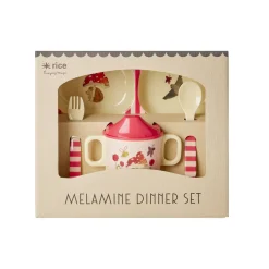 RICE Melamin Baby Geschirr-Set Happy Forest