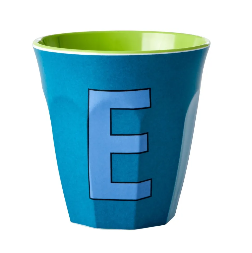 RICE Melamin Becher Buchstaben