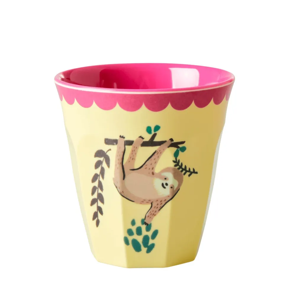 RICE Melamin Becher 6er-Set Funky Prints Pink