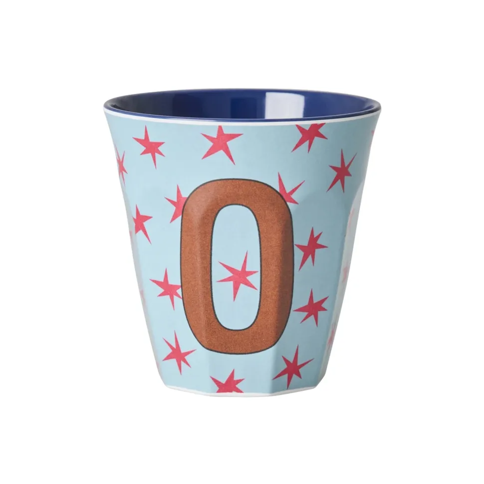 RICE Melamin Buchstabenbecher Stars
