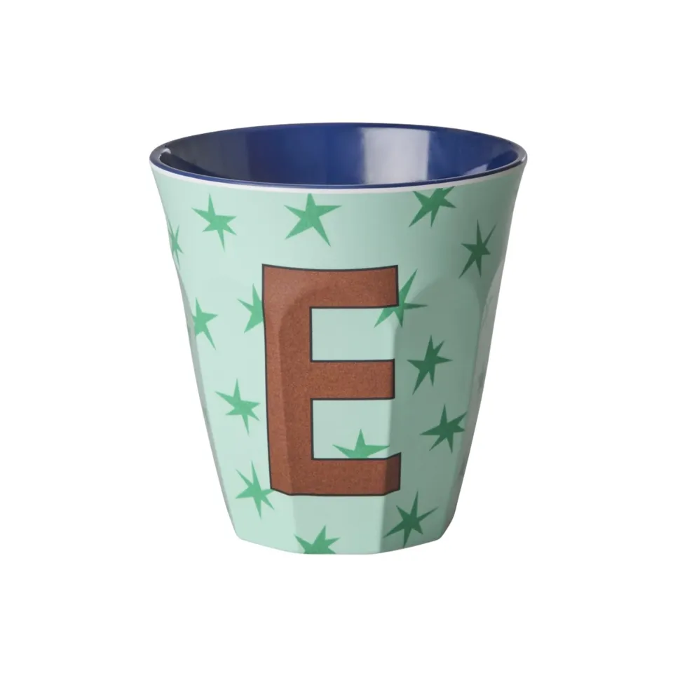 RICE Melamin Buchstabenbecher Stars