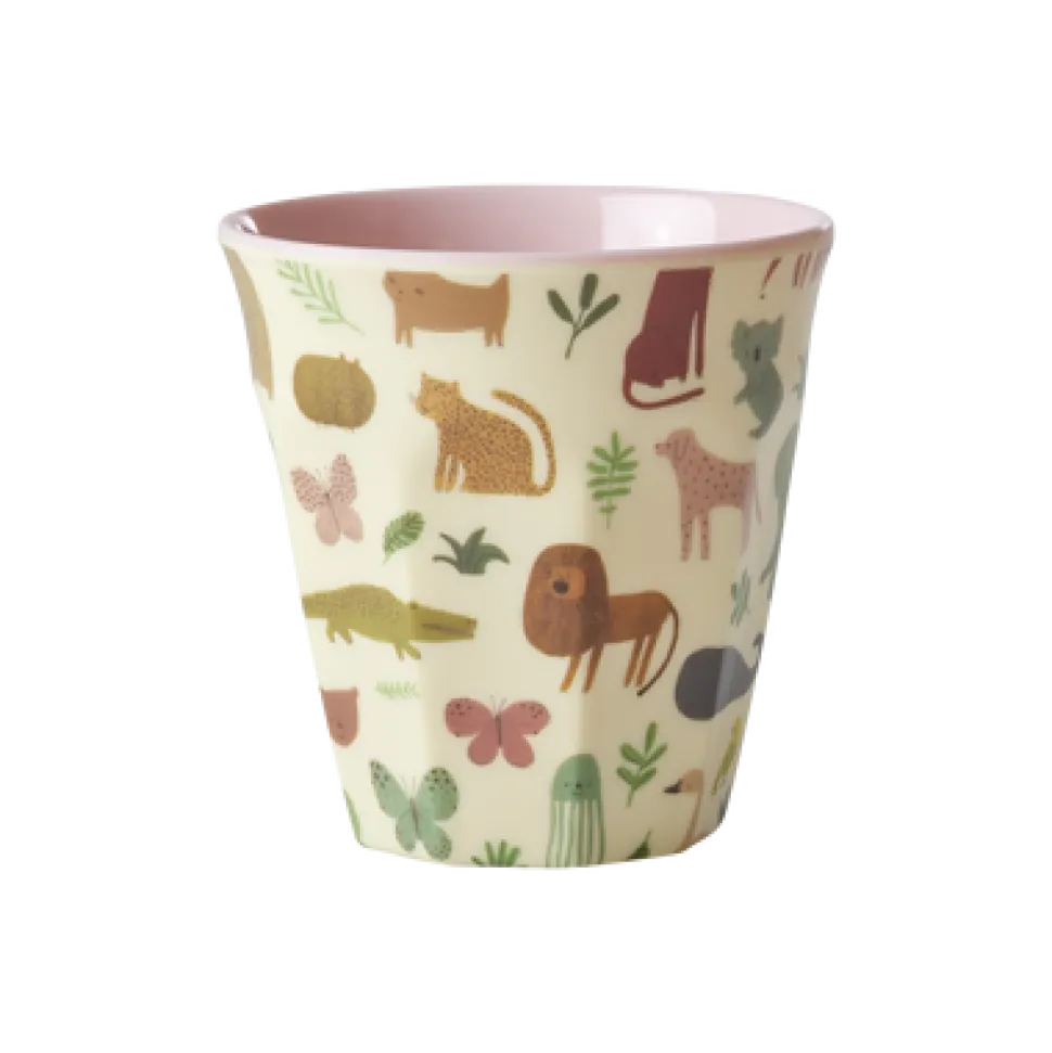 RICE Melamin Kinderbecher Sweet Jungle Print