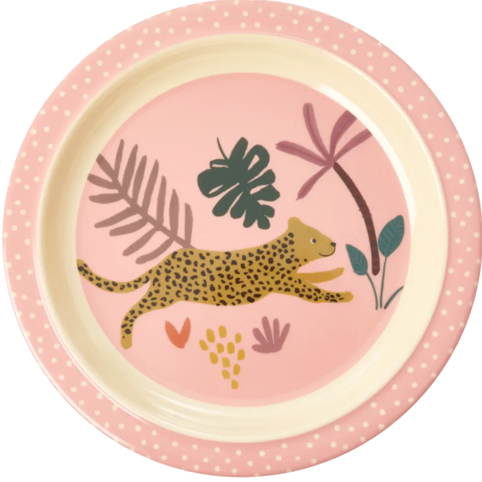 RICE Melamin Kinder Teller Jungle Animals