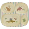 RICE Melamin Kinderteller mit 4er Einteilung Sweet Jungle Print