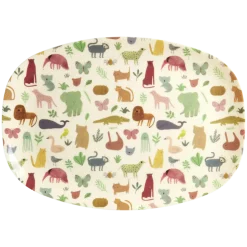 RICE Melamin Kinderteller Sweet Jungle Print