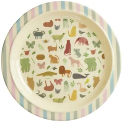 RICE Melamin Kinderteller Sweet Jungle Print
