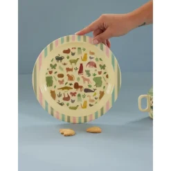 RICE Melamin Kinderteller Sweet Jungle Print