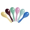 RICE Melamin Salatlöffel Show Your True Colors Einfarbig 6er-Set