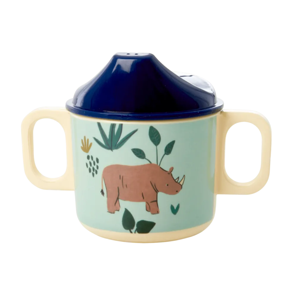 RICE Melamin Schnabelbecher Jungle Animals