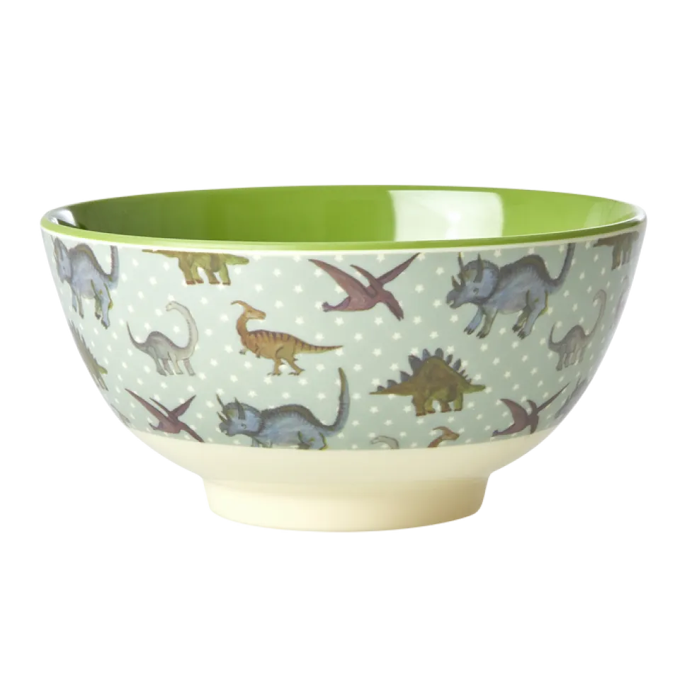 RICE Melamin Schüssel New Dino Print