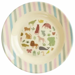 RICE Melamin Tiefer Teller Sweet Jungle Print