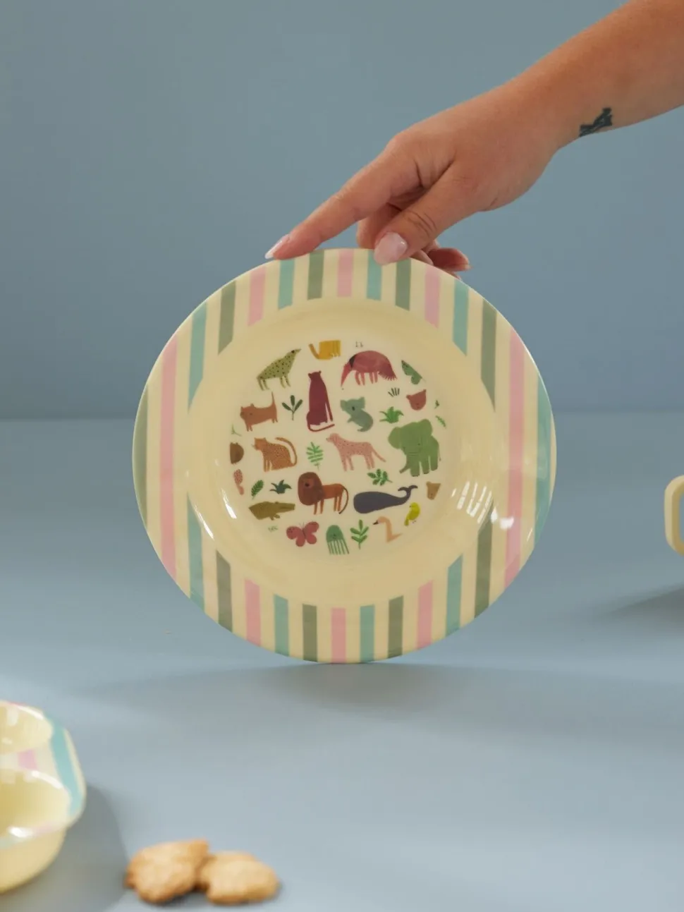 RICE Melamin Tiefer Teller Sweet Jungle Print
