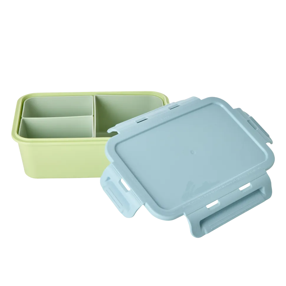 RICE Plastik Lunchbox mit 3 Fächern