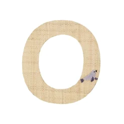 RICE Raffia Buchstaben Sticker