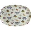 RICE Rechteckig Melamin Kinderteller New Dino Print