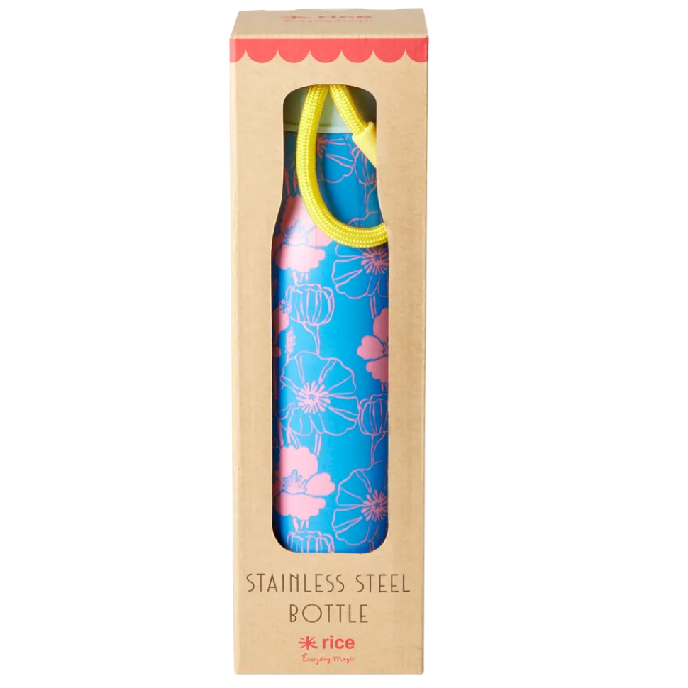 RICE Thermosflasche Poppie Love Print