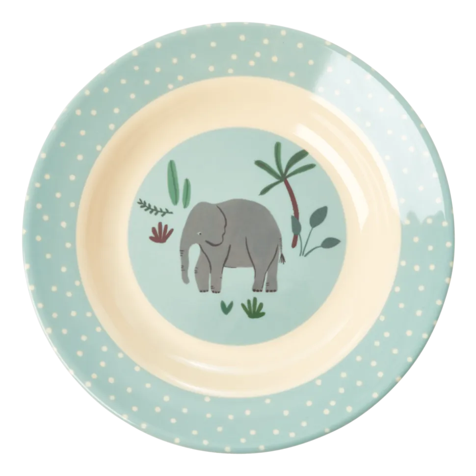 RICE Tiefer Kinderteller Jungle Animals